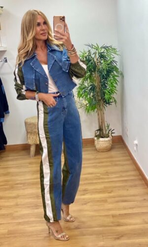 Conjunto Gabardina Denim 3 Piezas....AGOTADO