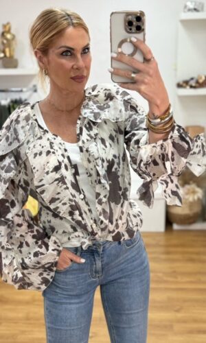 Blusa Cow Print....AGOTADA
