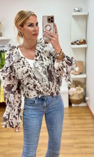 Blusa Cow Print....AGOTADA