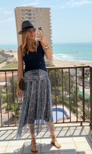 Falda/Vestido Blue Tiger